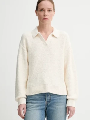 Levi's sweter SATELLITE POLO SWEATER damski kolor biały 0012N