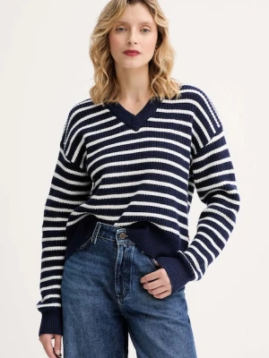 Levi's sweter z domieszką wełny damski kolor granatowy ciepły 0037O