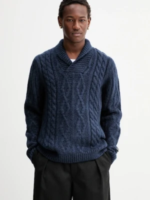 Levi's sweter z domieszką wełny męski kolor niebieski ciepły 003TT