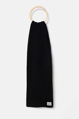 Levi's szalik bawełniany kolor czarny gładki 000JB-0000