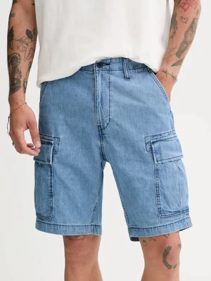 Levi's szorty bawełniane CARRIER CARGO SHRT-2 męskie kolor niebieski 001KG