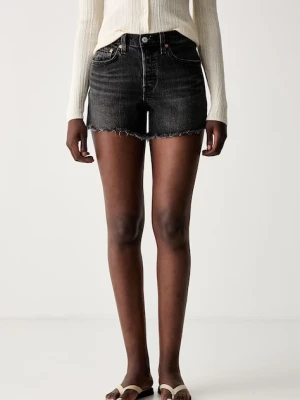 Levi's szorty damskie jeansowe 501® CURVE czarny