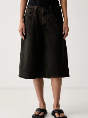 Levi's szorty damskie jeansowe SUPER BAGGY JORT brązowy