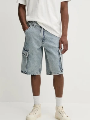 Levi's szorty jeansowe 478 BAGGY CARGO SHORTS męskie kolor niebieski 001GU