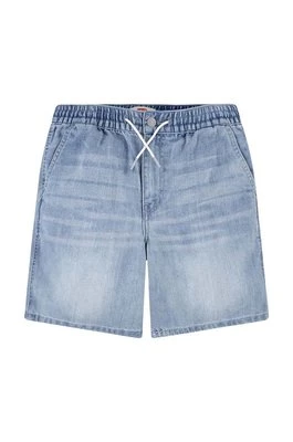 Levi's szorty jeansowe dziecięce kolor niebieski regulowana talia