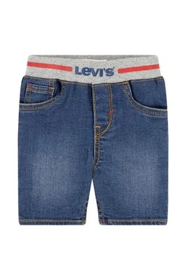 Levi's szorty jeansowe dziecięce kolor niebieski z nadrukiem