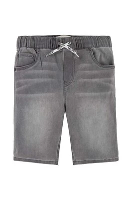 Levi's szorty jeansowe dziecięce LVB SKINNY DOBBY SHORT kolor szary