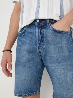 Levi's szorty jeansowe męskie kolor granatowy 36512.0164-DarkIndigo