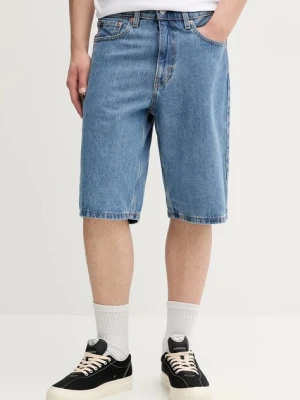 Levi's szorty jeansowe męskie kolor niebieski 39434