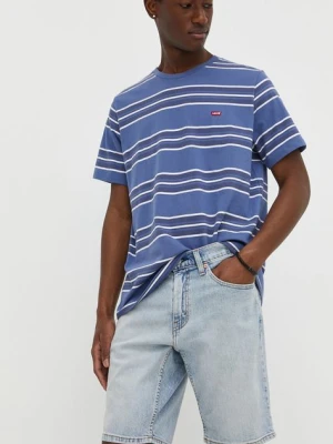 Levi's szorty jeansowe męskie kolor niebieski