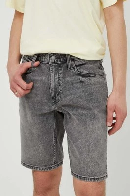 Levi's szorty jeansowe męskie kolor szary