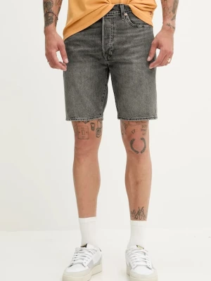 Levi's szorty jeansowe męskie kolor szary