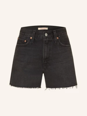Levi's® Szorty Jeansowe Ribcage schwarz