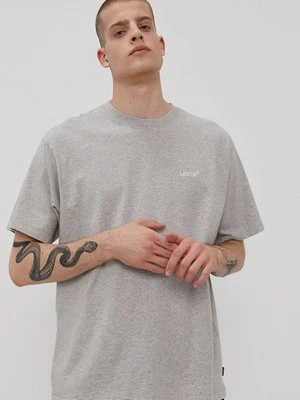 Levi's T-shirt A0637.0013 męski kolor szary melanżowy A0637.0013-Neutrals