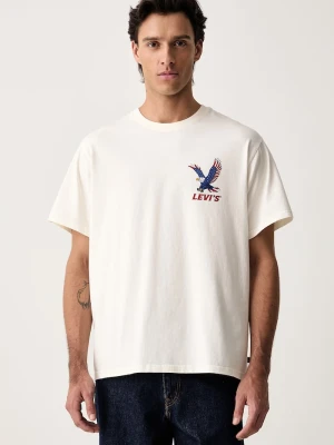 Levi's T-shirt basic męski bawełniany RELAXED FIT TEE beżowy