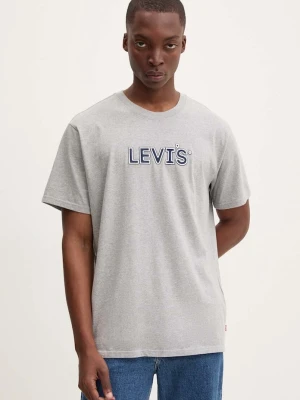 Levi's T-shirt basic męski bawełniany RELAXED FIT TEE szary