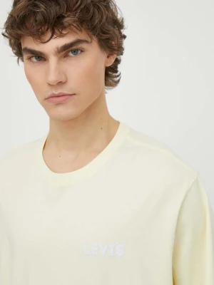 Levi's T-shirt basic męski bawełniany RELAXED FIT TEE żółty