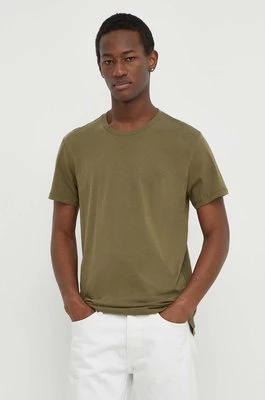 Levi's t-shirt bawełniany 2-pack męski kolor zielony gładki