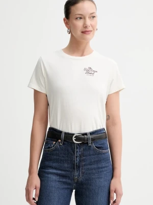 Levi's t-shirt bawełniany damski kolor beżowy A8804