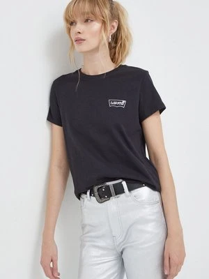 Levi's t-shirt bawełniany damski kolor czarny