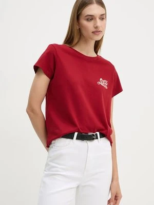 Levi's t-shirt bawełniany damski kolor czerwony A8804