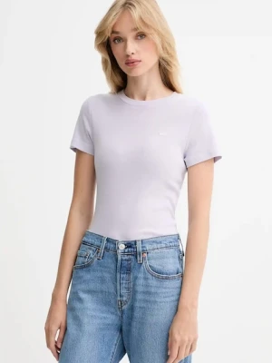 Levi's t-shirt bawełniany damski kolor fioletowy 000KK