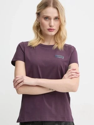 Levi's t-shirt bawełniany damski kolor fioletowy 17369-2809