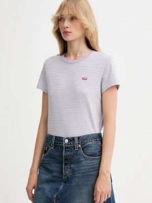 Levi's t-shirt bawełniany damski kolor fioletowy 39185