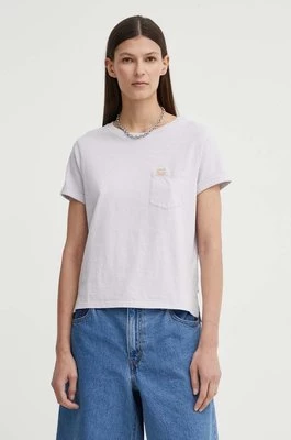 Levi's t-shirt bawełniany damski kolor fioletowy