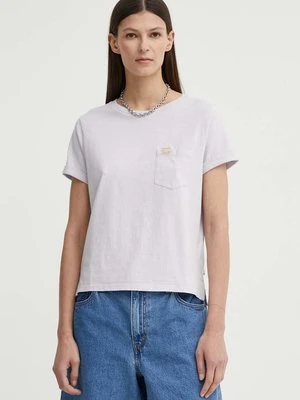 Levi's t-shirt bawełniany damski kolor fioletowy