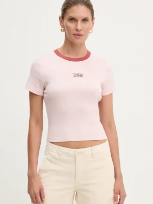 Levi's t-shirt bawełniany damski kolor różowy A8798