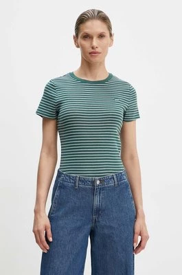 Levi's t-shirt bawełniany damski kolor zielony 000KK