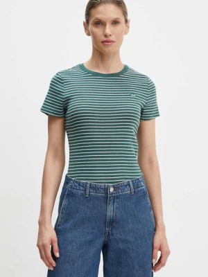 Levi's t-shirt bawełniany damski kolor zielony 000KK