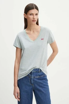 Levi's t-shirt bawełniany damski kolor zielony