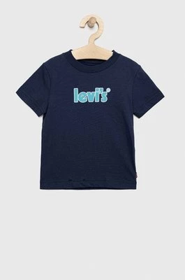 Levi's t-shirt bawełniany dziecięcy z nadrukiem