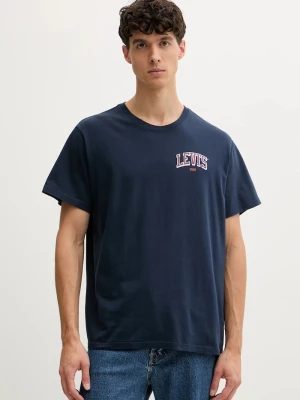 Levi's t-shirt bawełniany granatowy