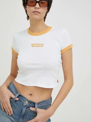 Levi's t-shirt bawełniany kolor biały