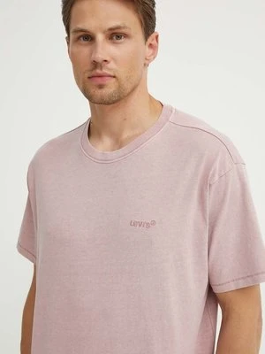 Levi's t-shirt bawełniany kolor różowy