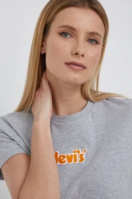 Levi's T-shirt bawełniany kolor szary