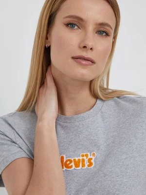 Levi's T-shirt bawełniany kolor szary