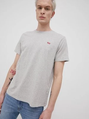 Levi's T-shirt bawełniany kolor szary melanżowy 56605.0130-Neutrals