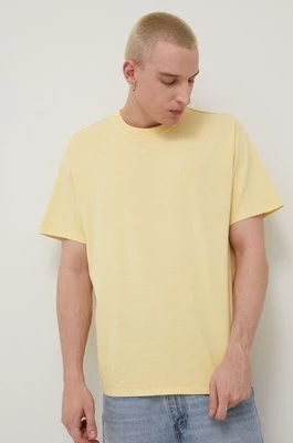 Levi's t-shirt bawełniany kolor żółty gładki A0637.0024-YellowsOra