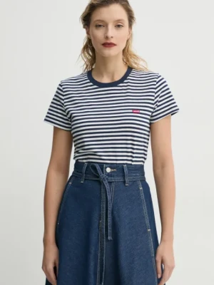 Zdjęcie produktu Levi's t-shirt bawełniany LSE_PERFECT TEE damski kolor granatowy A3116