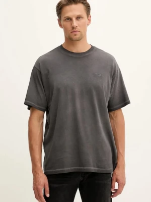 Levi's t-shirt bawełniany męski kolor szary gładki A0637