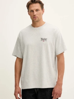 Levi's t-shirt bawełniany męski kolor szary melanżowy 87373