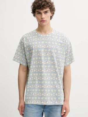 Levi's t-shirt bawełniany męski kolor szary wzorzysty A0637