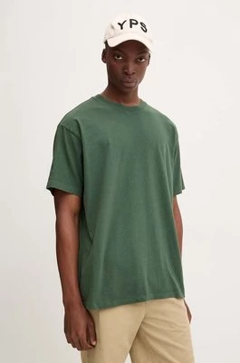 Levi's t-shirt bawełniany męski kolor zielony wzorzysty