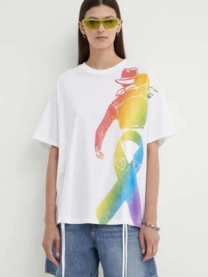 Levi's t-shirt bawełniany Pride damski kolor biały