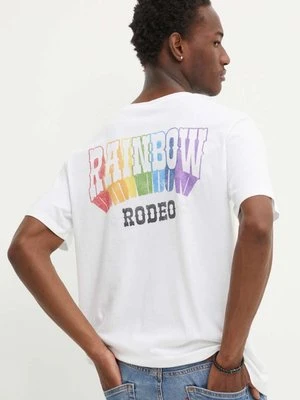 Levi's t-shirt bawełniany Pride męski kolor biały z nadrukiem