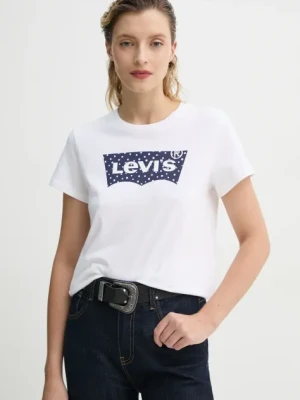 Levi's t-shirt bawełniany THE PERFECT TEE damski kolor biały 17369